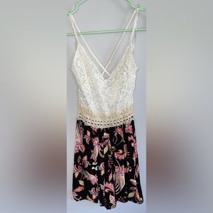 Windsor Bohemian Patterned Strappy Back Romper